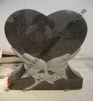 hands holding heart headstone1